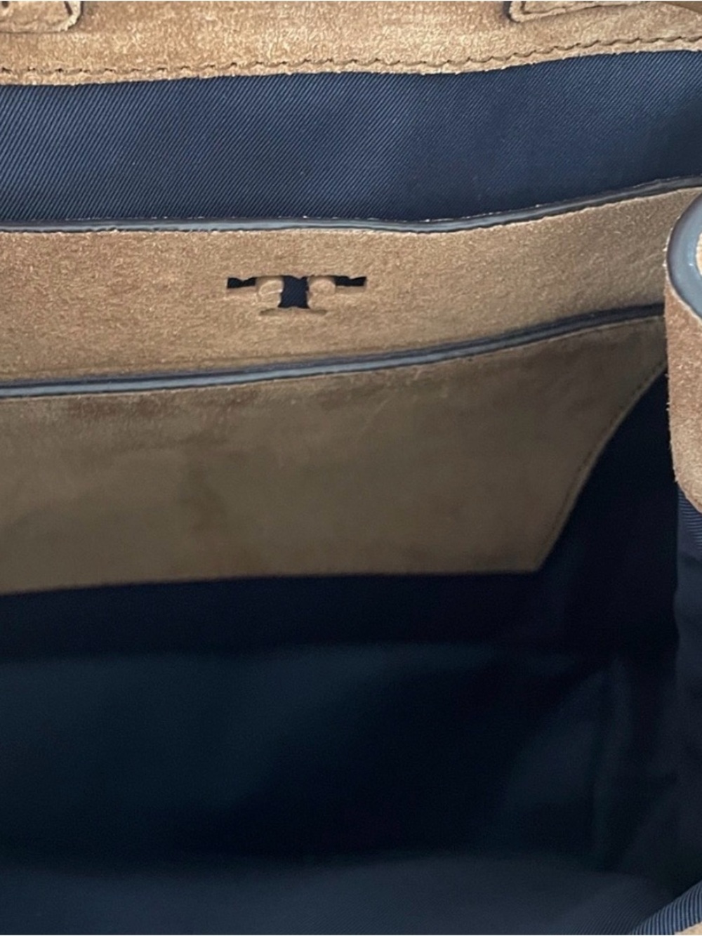 Tory Burch Brown Leather & Suede Tassel Backpack - Picture 6 of 7